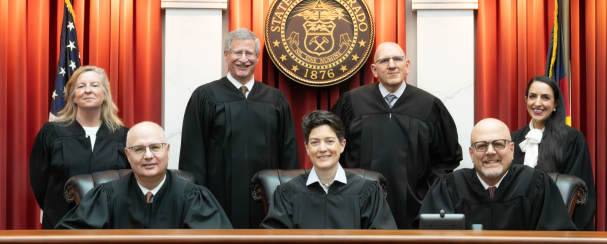 Colorado Supreme Court Justices on the Bench
